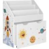 Songmics Scaffale Per Giocattoli, Libreria Per Bambini A 3 Scomparti, Contenitore Portagiochi Estraibile Con Ruote, Multiuso, Per Cameretta E Stanza Dei Giochi, Bianco 2 Songmics Scaffale Per Giocattoli, Libreria Per Bambini A 3 Scomparti, Contenitore Portagiochi Estraibile Con Ruote, Multiuso, Per Cameretta E Stanza Dei Giochi, Bianco -Cameretta Per Bambini 96922851 1