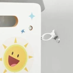 Songmics Scaffale Per Giocattoli, Mobile Cameretta A 4 Ripiani Con 16 Contenitori Rimovibili In Plastica, Organizzatore Giochi Per Bambini, Stanza Dei Giochi, Bianco, Azzurro E Grigio , -Cameretta Per Bambini 96922973 4