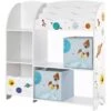 Songmics Organizzatore Per Giocattoli, Libreria Per Bambini, Scaffale Multifunzionale Con 2 Scatole Portaoggetti, Alta Capacità, Per Camera Dei Giochi, Camera Da Letto, Soggiorno, Bianco -Cameretta Per Bambini 96923111 1