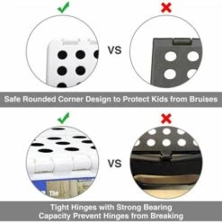 Sgabello Pieghevole E Portatile Per Bambini E Adulti, Piccolo Sgabello Pieghevole In Plastica, Antiscivolo Per Cucina, Bagno, Giardino, Camera Da Letto, 22 Cm, Bianco -Cameretta Per Bambini 96927359 3