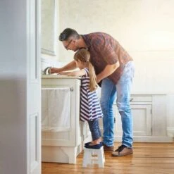 Sgabello Pieghevole E Portatile Per Bambini E Adulti, Piccolo Sgabello Pieghevole In Plastica, Antiscivolo Per Cucina, Bagno, Giardino, Camera Da Letto, 22 Cm, Bianco -Cameretta Per Bambini 96927359 5