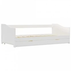 Divano Letto A Scomparsa In Legno Di Pino Bianco 90x200 Cm 9 Divano Letto A Scomparsa In Legno Di Pino Bianco 90x200 Cm -Cameretta Per Bambini 97210076 3