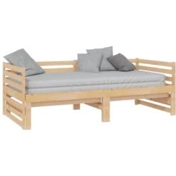 Nova Divano Letto Da 90x200 Cm Estraibile In Legno Di Dino Disponibile In Vari Colori Colore : Marrone -Cameretta Per Bambini 98438848 4