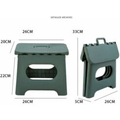 Train Maza Klapphocker Tragbarer Kindergartenstuhl Aus Kunststoff Für Erwachsene Kleine Bank Für Schulspiele (klein, Rot) -Cameretta Per Bambini 98713441 3