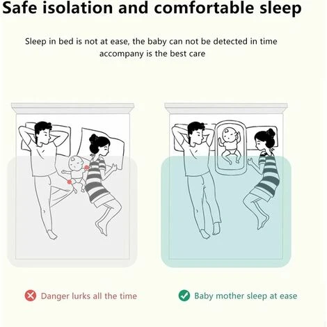 Lettino Da Viaggio Per Bambini, Lettino Portatile, Lettino Da Viaggio Portatile, Lettino Portatile Morbido, Traspirante, Comodo E Pieghevole 6 Lettino Da Viaggio Per Bambini, Lettino Portatile, Lettino Da Viaggio Portatile, Lettino Portatile Morbido, Traspirante, Comodo E Pieghevole - immagine 4