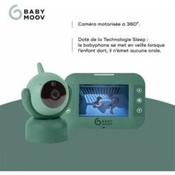 Babymoov Babyphone Video Yoo Master - Camera Motorizzata Con Vista A 360 ° - Tecnologia Del Sonno - Visione Notturna 9 Babymoov Babyphone Video Yoo Master - Camera Motorizzata Con Vista A 360 ° - Tecnologia Del Sonno - Visione Notturna -Cameretta Per Bambini 99460051 3