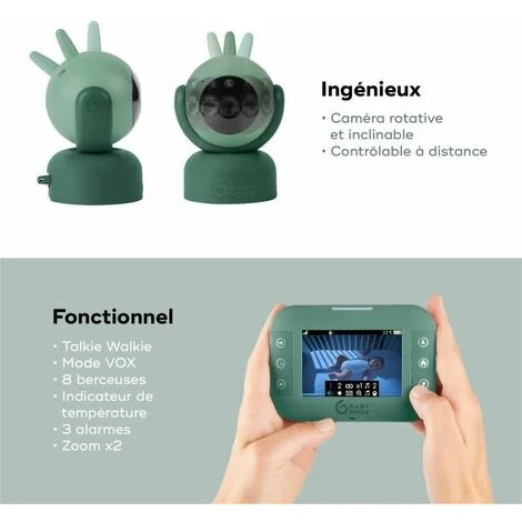 Babymoov Babyphone Video Yoo Master - Camera Motorizzata Con Vista A 360 ° - Tecnologia Del Sonno - Visione Notturna 6 Babymoov Babyphone Video Yoo Master - Camera Motorizzata Con Vista A 360 ° - Tecnologia Del Sonno - Visione Notturna - immagine 4