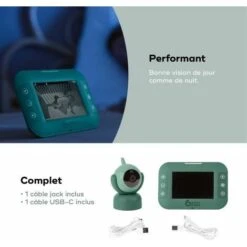 Babymoov Babyphone Video Yoo Master - Camera Motorizzata Con Vista A 360 ° - Tecnologia Del Sonno - Visione Notturna 11 Babymoov Babyphone Video Yoo Master - Camera Motorizzata Con Vista A 360 ° - Tecnologia Del Sonno - Visione Notturna -Cameretta Per Bambini 99460051 5