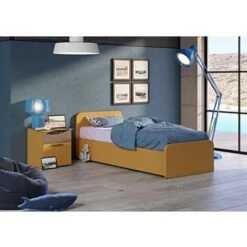 964R - Letto Cameretta 80x190 Singolo Con Secondo Letto Estraibile E Testate Personalizzabili - Salvia -Cameretta Per Bambini 99586970 3