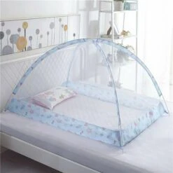 Zanzariera Per Letto Pieghevole, Zanzariera Per Culla Portatile, Installazione Zanzariera A Cupola 120X90X100cm -Cameretta Per Bambini 99782220 3