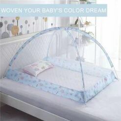 Zanzariera Per Letto Pieghevole, Zanzariera Per Culla Portatile, Installazione Zanzariera A Cupola 120X90X100cm -Cameretta Per Bambini 99782220 5
