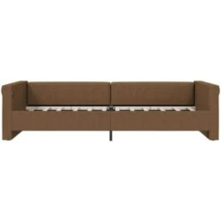 Letto Singolo Con Materasso Moderno Dormeuse USB Marrone In Tessuto 90x200 Cm ITD27156 11 Letto Singolo Con Materasso Moderno Dormeuse USB Marrone In Tessuto 90x200 Cm ITD27156 -Cameretta Per Bambini 99872665 5