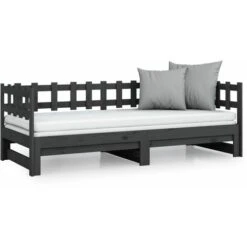 Letto Matrimoniale Moderno Struttura Letto Dormeuse Estraibile Grigia 2x(80x200) Cm Legno Massello Di Pino ITD70352 10 Letto Matrimoniale Moderno Struttura Letto Dormeuse Estraibile Grigia 2x(80x200) Cm Legno Massello Di Pino ITD70352 -Cameretta Per Bambini 99881831 4