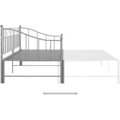 Telaio Divano Letto Estraibile Letto Singolo Moderno Struttura Letto Grigio In Metallo 90x200 Cm ITD49969 10 Telaio Divano Letto Estraibile Letto Singolo Moderno Struttura Letto Grigio In Metallo 90x200 Cm ITD49969 -Cameretta Per Bambini 99884072 4