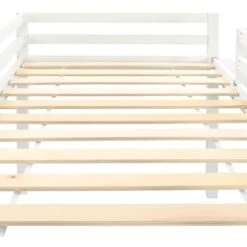 Letto Matrimoniale Moderno Letto A Castello Struttura Letto Per Bambini Scivolo E Scala In Pino 97x208cm ITD69988 -Cameretta Per Bambini 99888970 3