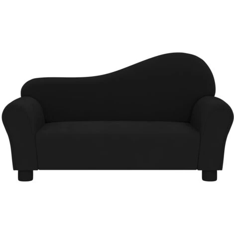 Divano Per Bambini Divano Fisso Sofa Da Soggiorno Nero In Velluto ITD89059 4 Divano Per Bambini Divano Fisso Sofa Da Soggiorno Nero In Velluto ITD89059 - immagine 2